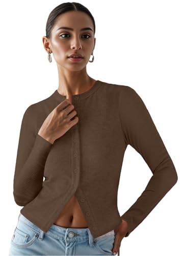 Ribbed Button Down Cardigan