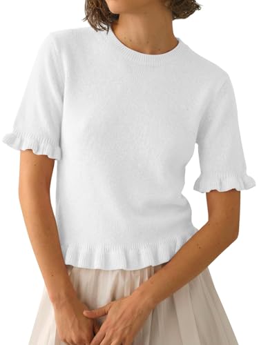 Short Sleeve Cropped Sweaters