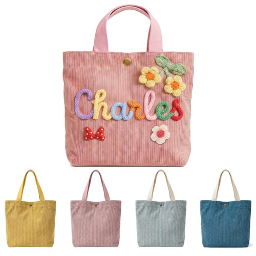 Personalized Corduroy Tote