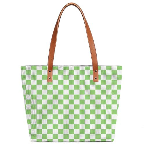 Checkered Tote Bag