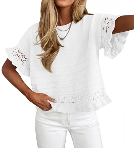 Cotton Short Sleeve Sweater