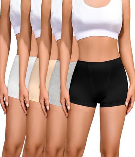 Cotton Sleep Boy Shorts 4pk