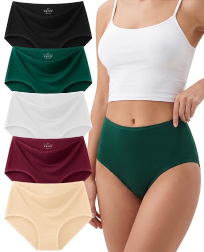 High-Waisted Cotton Underwear