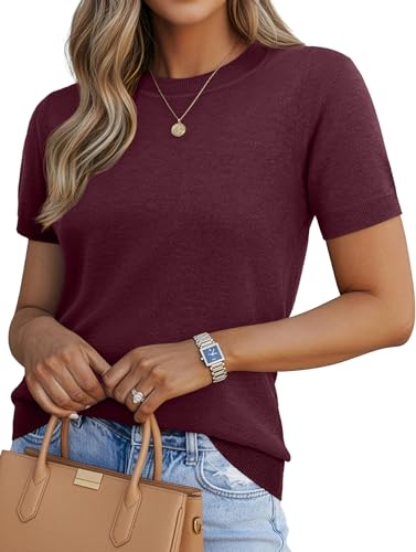 Lightweight Short Sleeve Wool Top