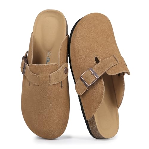 Suede Clogs