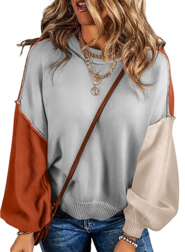 Colorblock Crewneck Sweater