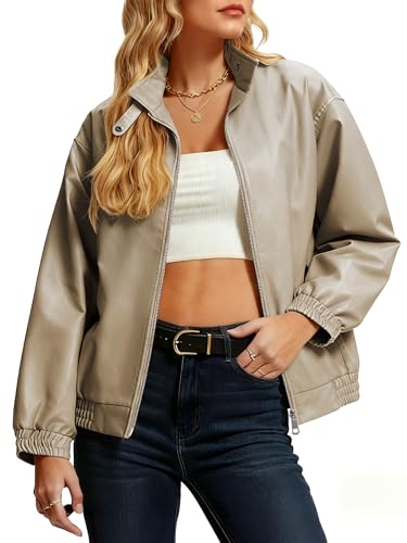 Oversized Faux Leather Jacket