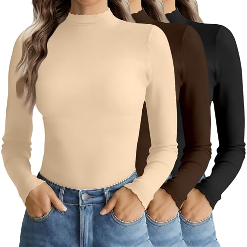 Mock Neck Tops (3PK)