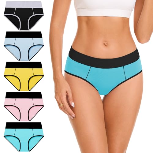CleainKorte Womens Underwear Cotton Hipster Ladies Panties for