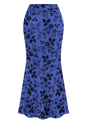 Floral Mesh Maxi Skirt