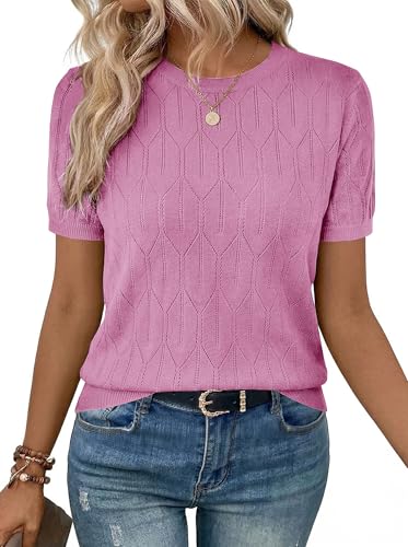Short Sleeve Lightweight Sweater