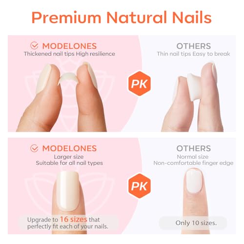 French Tip Oval Nails (32PK)