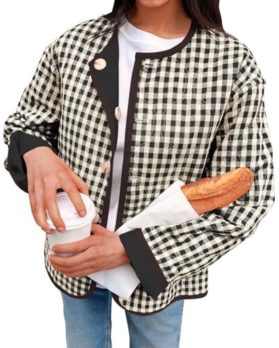 Plaid Quilted Jacket