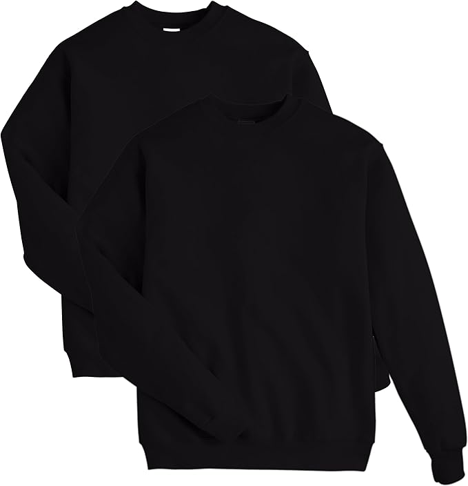 Hanes 2pk Men's Crewneck Sweatera