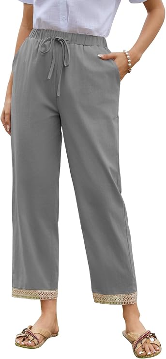 Cotton Linen Summer Pants