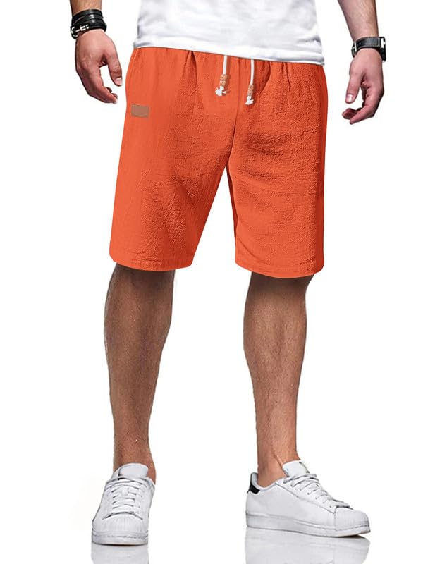 Men's Cotton Linen Blend Shorts