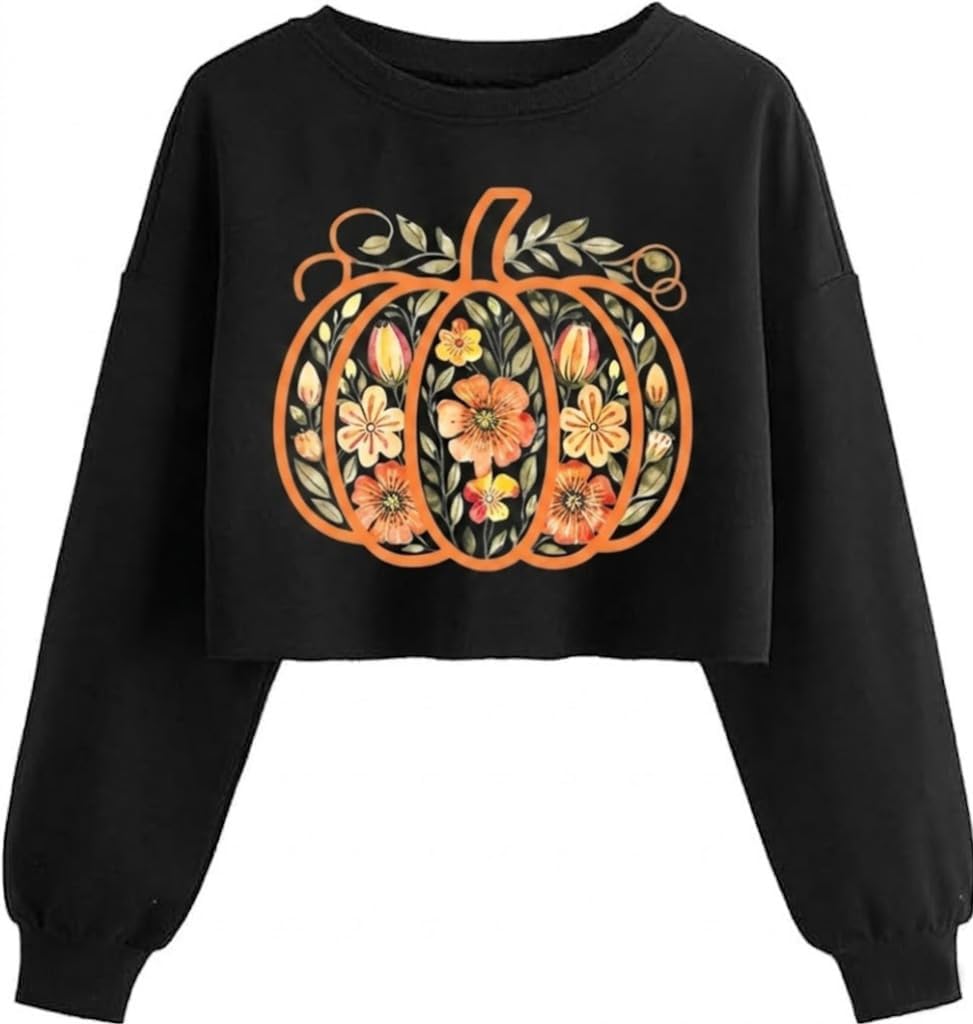 Halloween Crop Sweatshirt