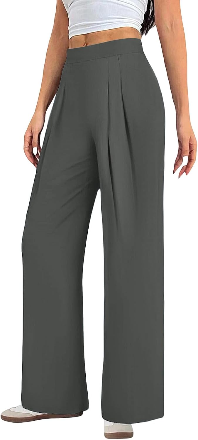 Wide Leg Pleated Pants