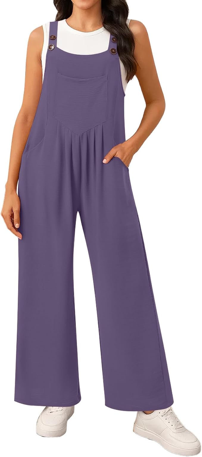 Wide Leg Overalls