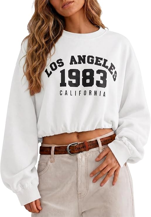 Crop Graphic Crewneck