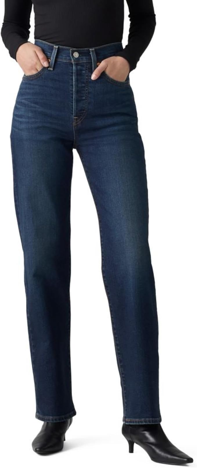 Levi's Womens Ribcage Straight Full Length Jeans