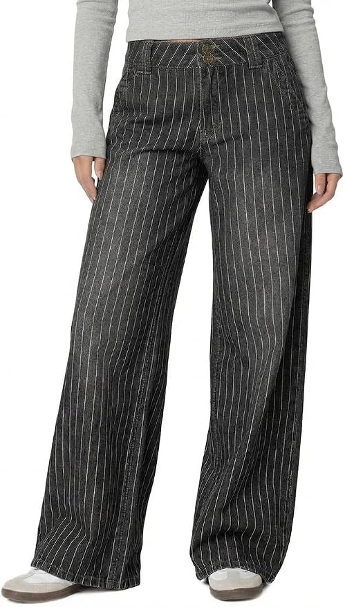 Pinstripe Jeans