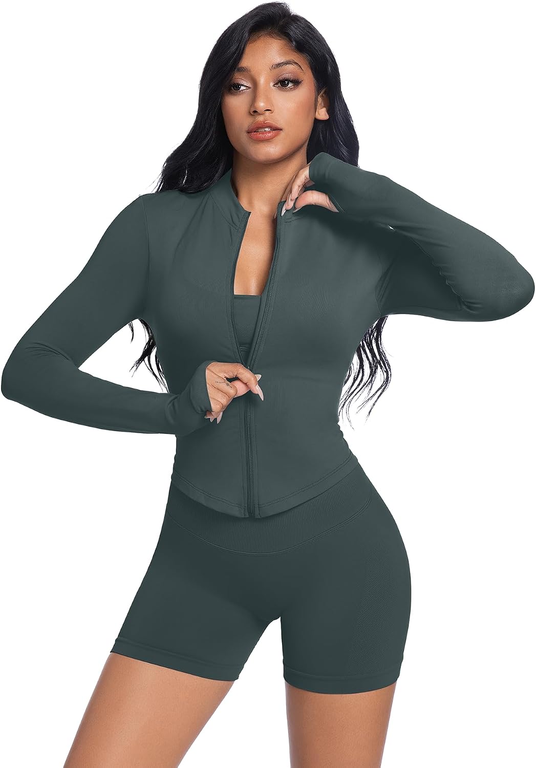 Full Zip Workout Outfit