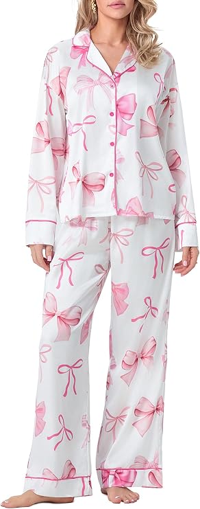 Bow Print Pajama Set