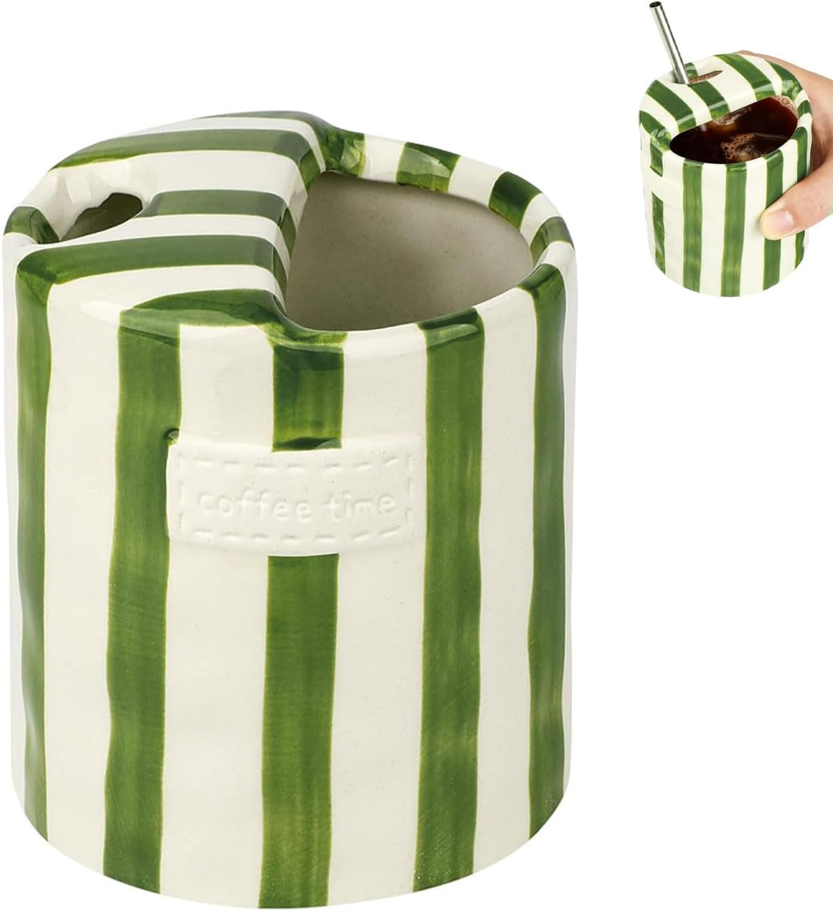 Striped Ceramic Mug