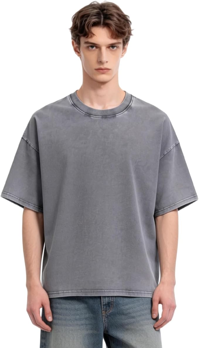 Cotton Acid Wash Tee