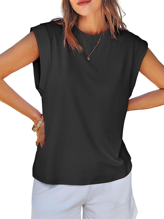 Cotton Cap Sleeve Top
