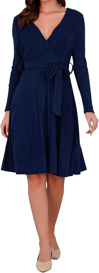 Belted Sweater Dress