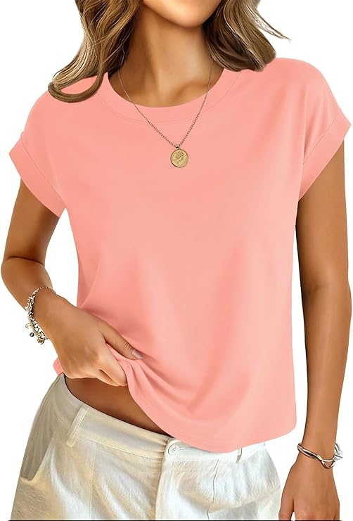 Cotton Cap Sleeve T-Shirt