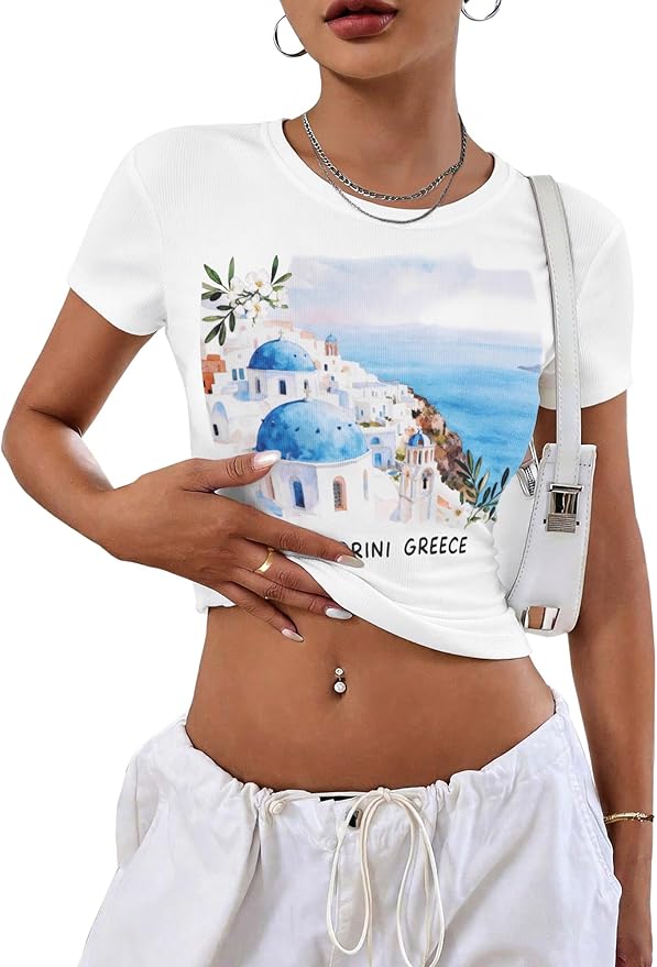 Graphic Crop T-shirt