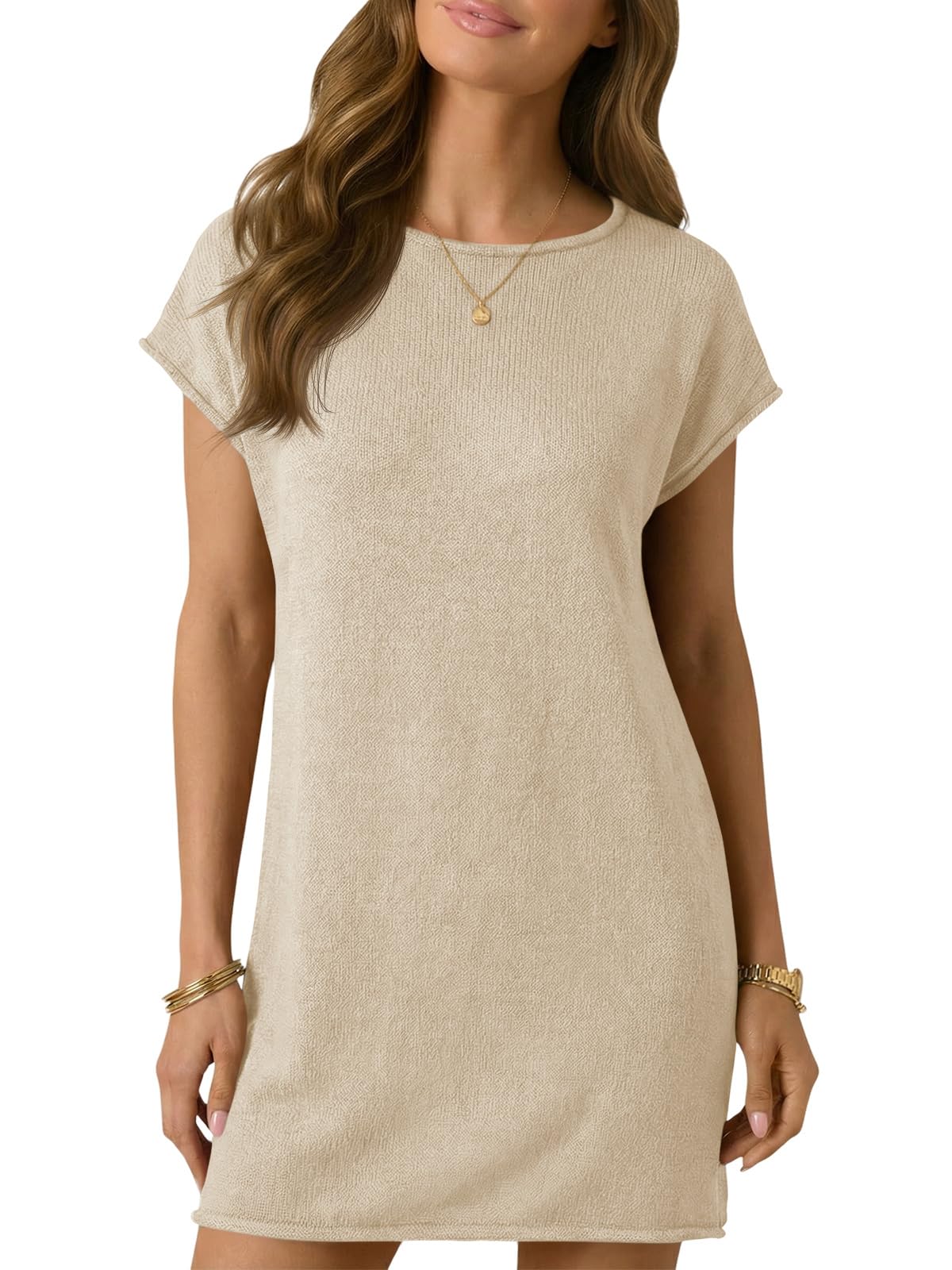 Cap Sleeve Knit Dress