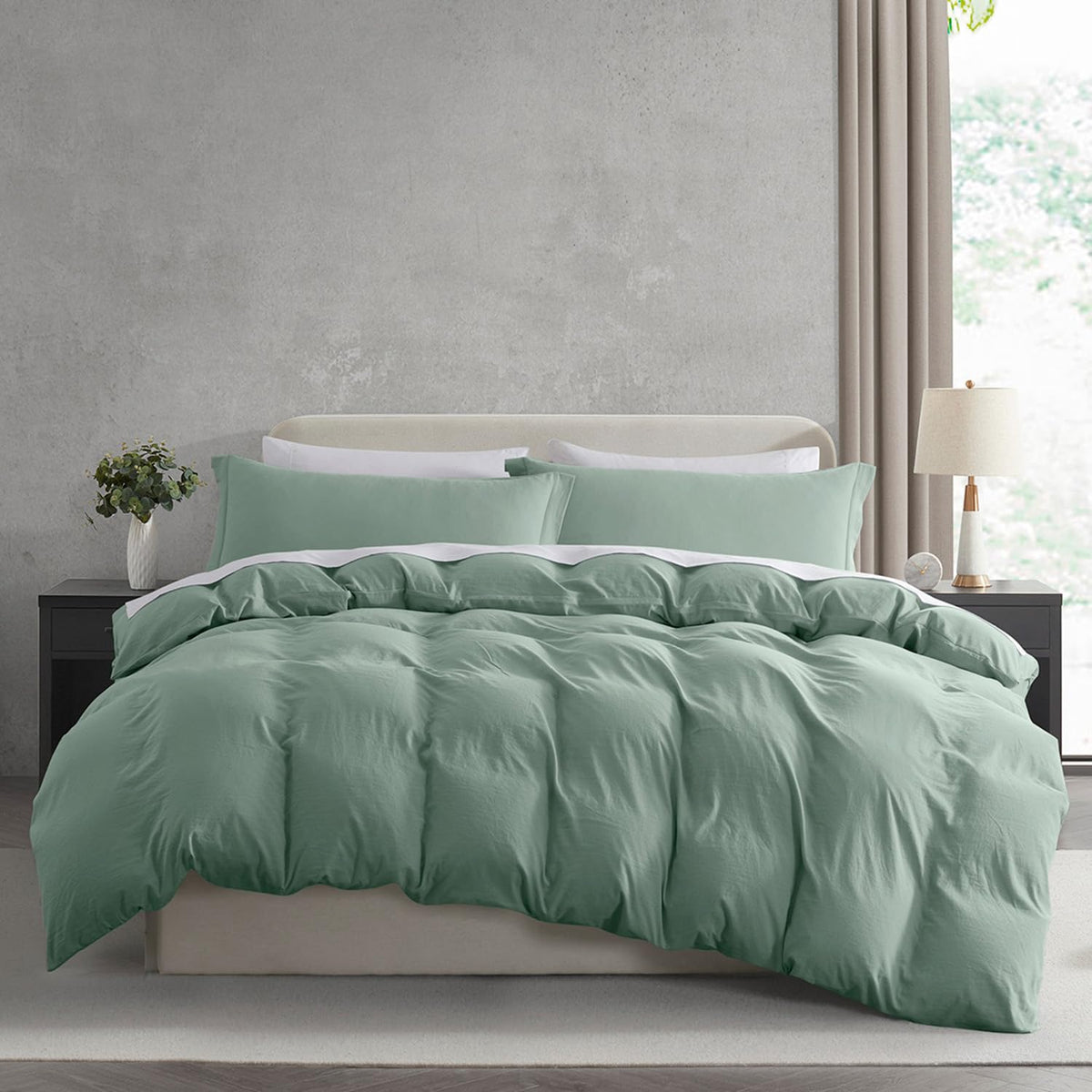 Sage Green Duvet Set