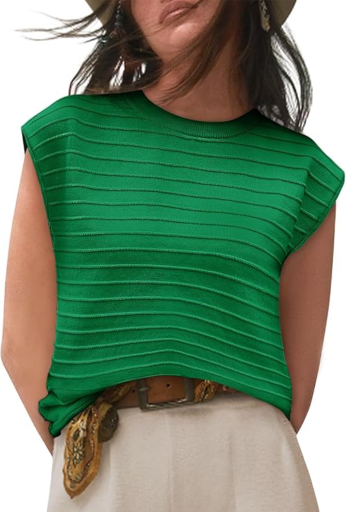 Cap Sleeve Sweater Top