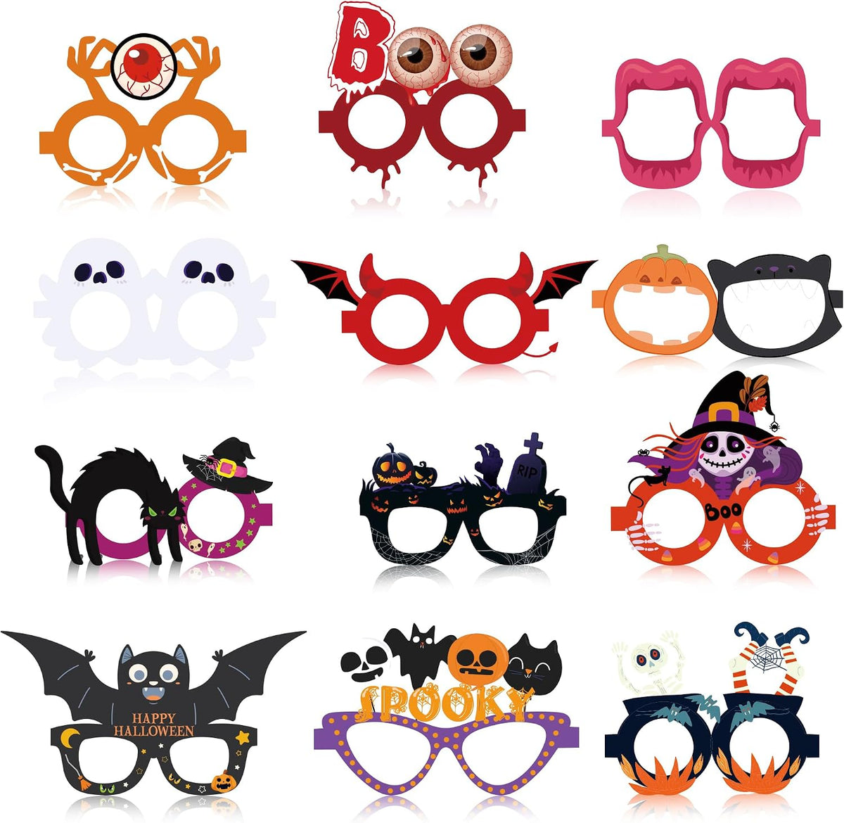 Halloween Paper Glasses (12PK)