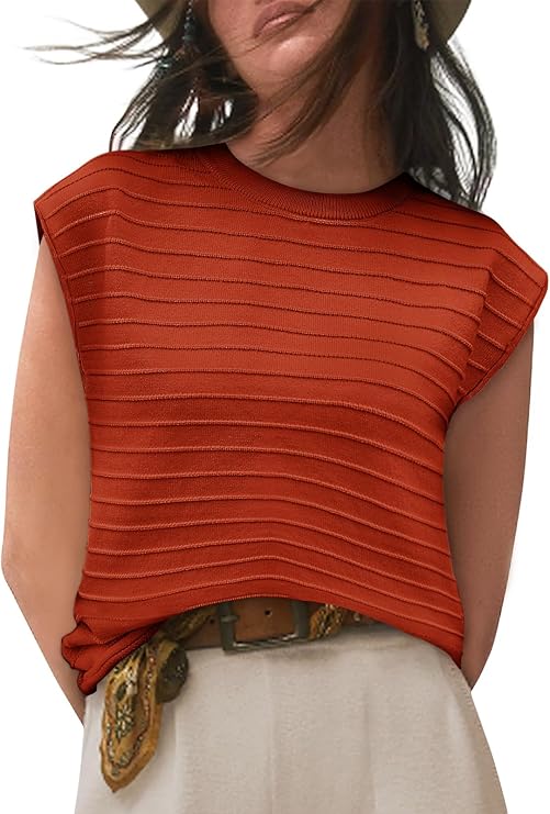 Cap Sleeve Sweater Top