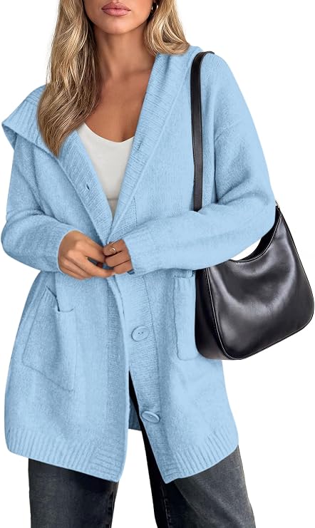 Hooded Oversized Cardigan