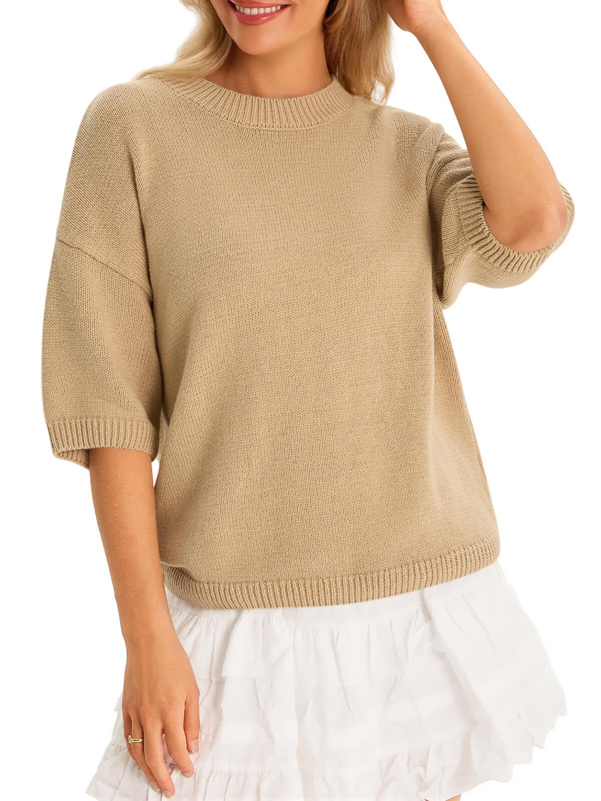 Crew Neck Knit Sweater