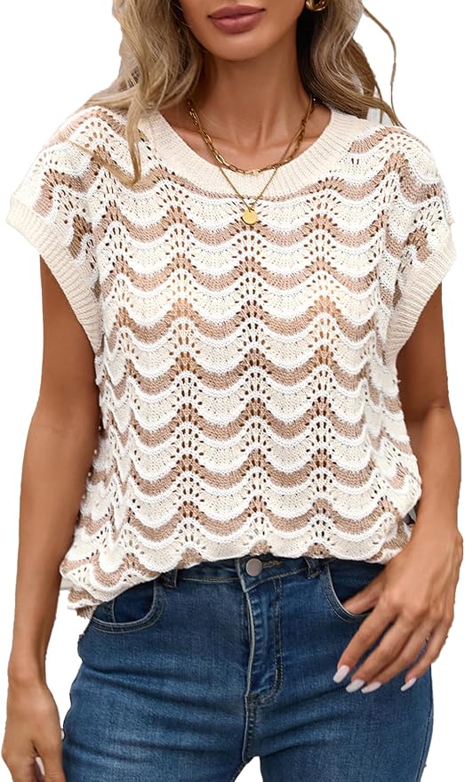 Crochet Knit Top