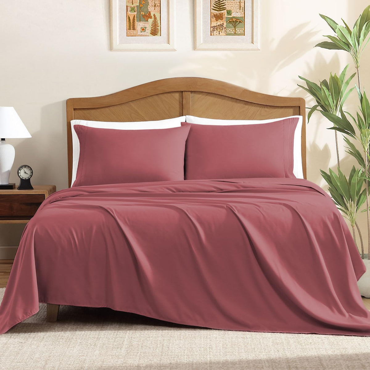 4-Piece Fitted Queen Sheets