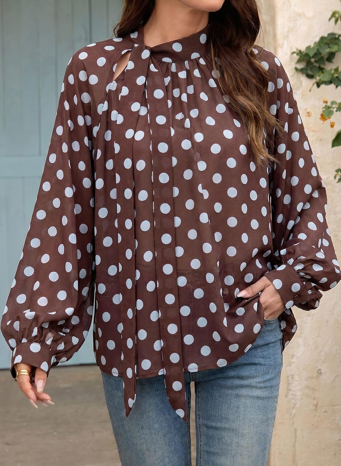 Pleated Chiffon Blouse