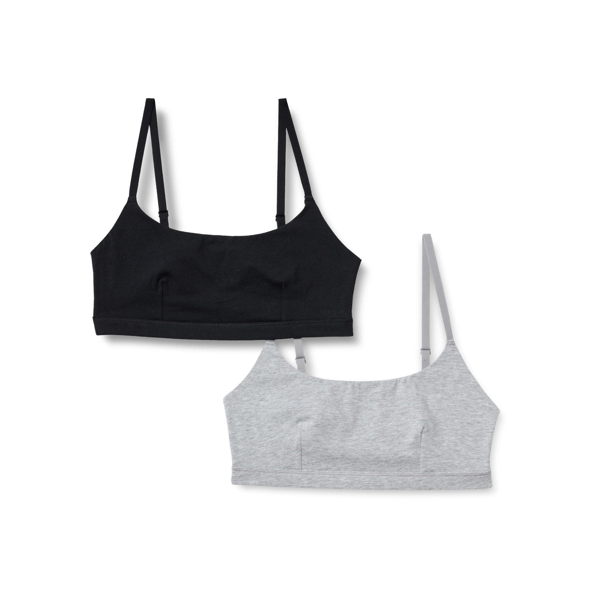 Cotton Scoop Bralette (2PK)