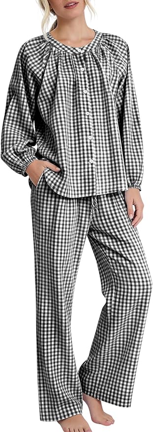 Cotton Gingham Pajamas