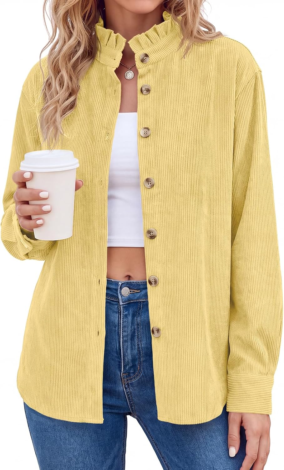 Corduroy Button Shirt