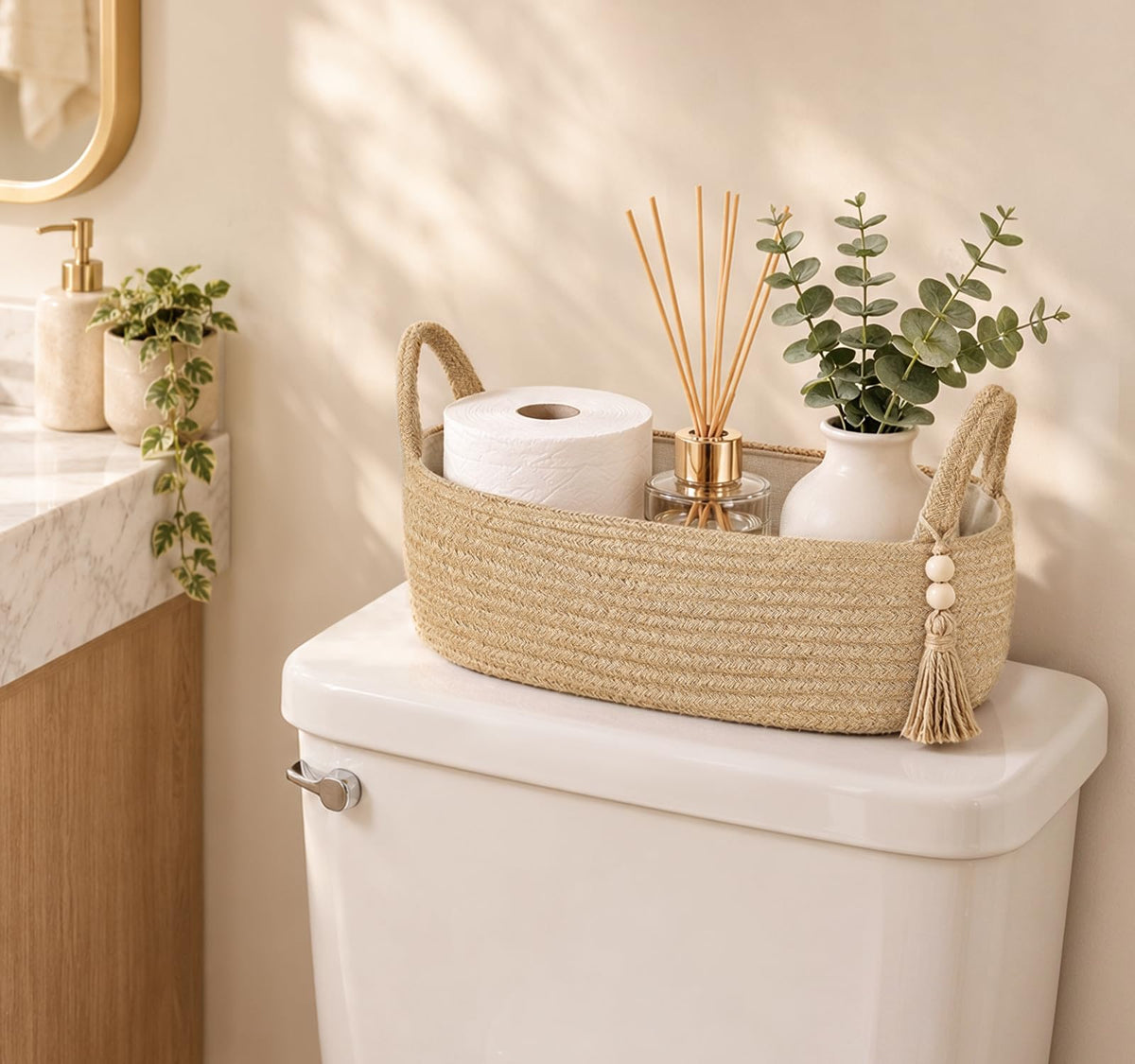 Boho Toilet Paper Basket