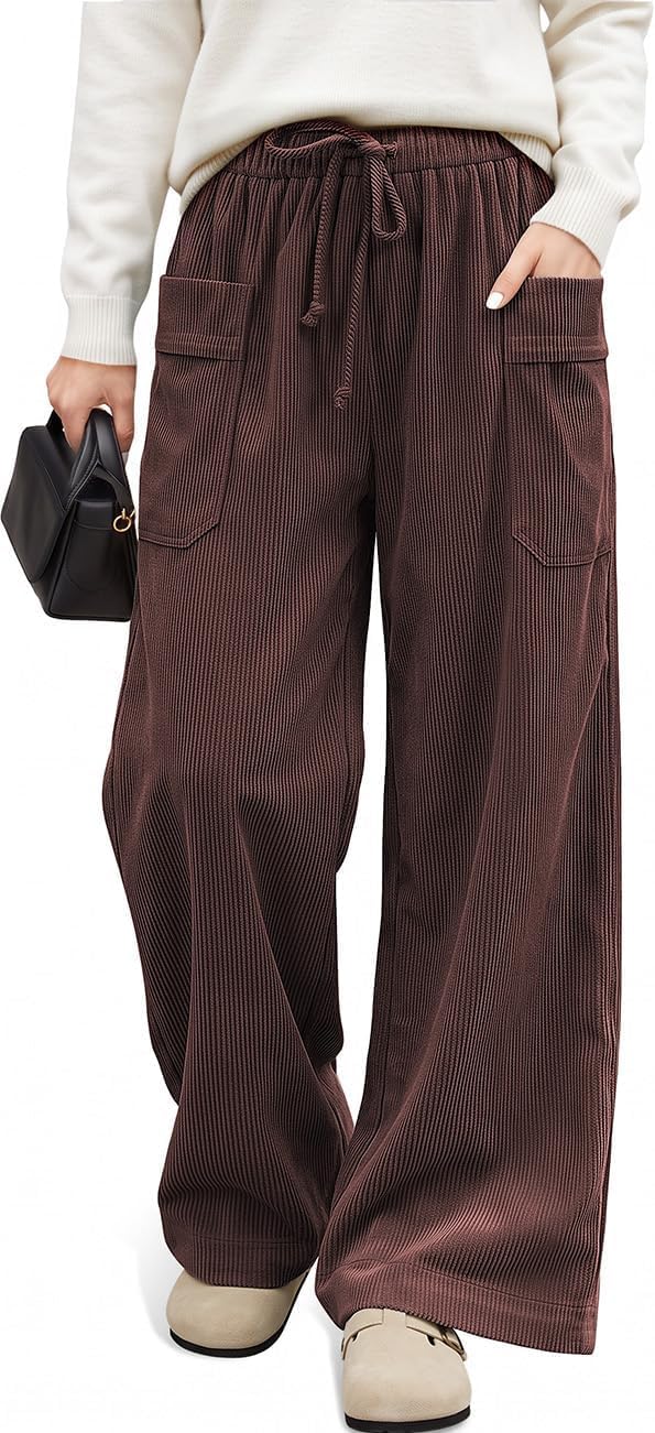 Corduroy Wide Leg Pants