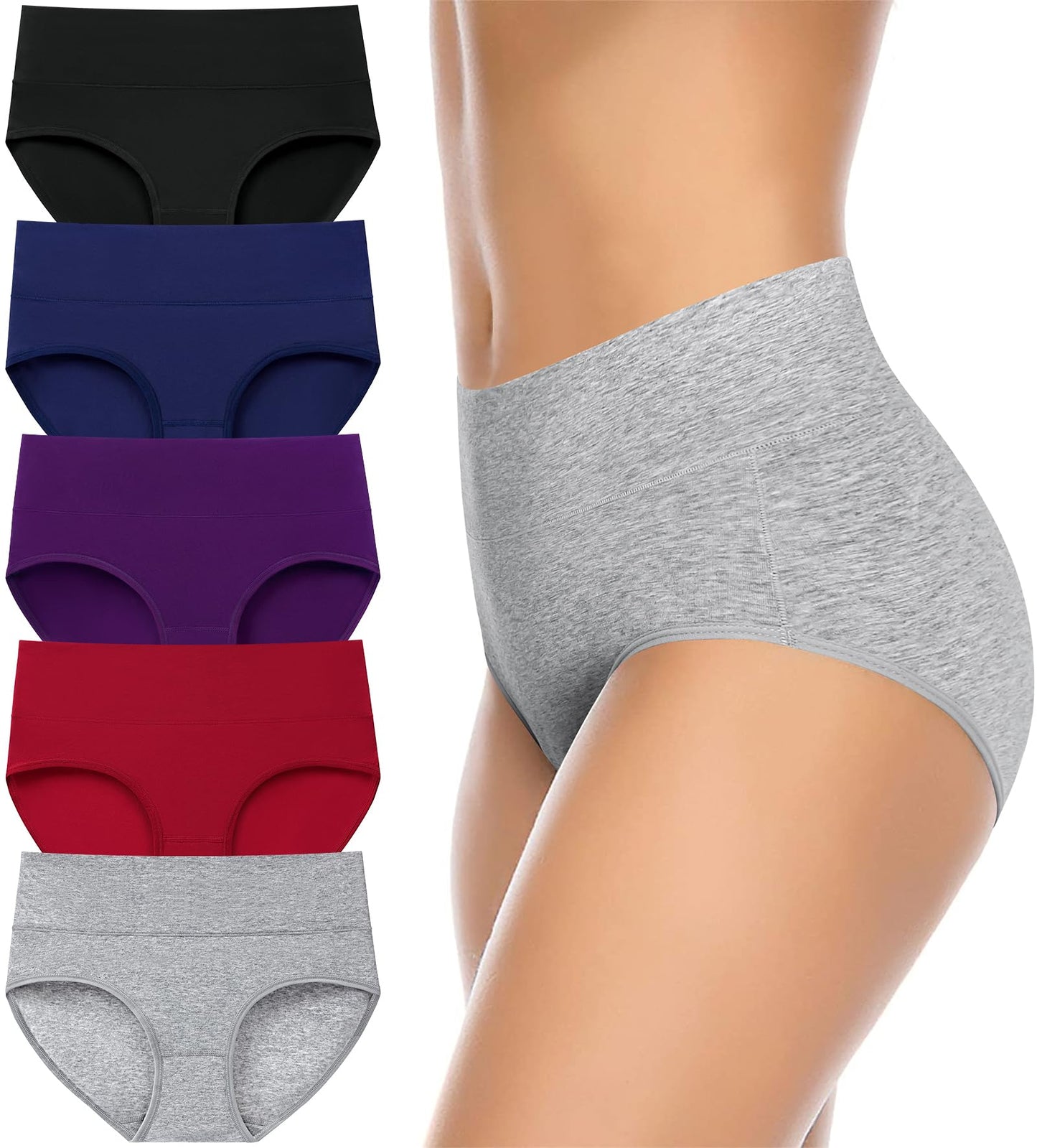 High Waisted Cotton Underwear